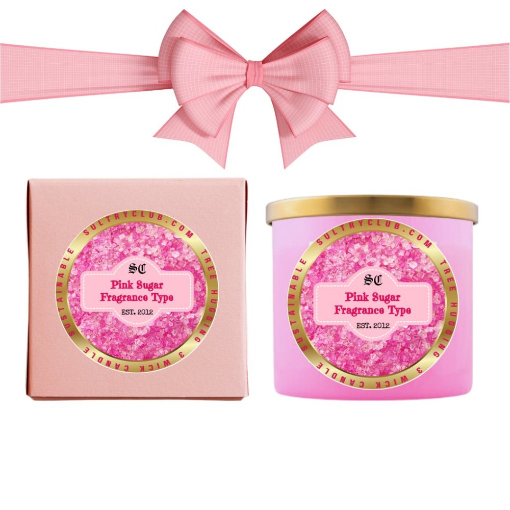 PINK SUGAR TYPE 3 WICK CANDLE